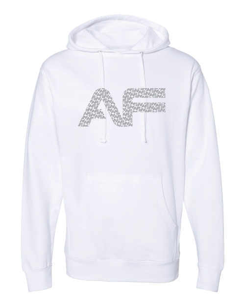 Anytime Fitness Hoodie Big AF Patterned Logo Adult Oregon Grown Apparel